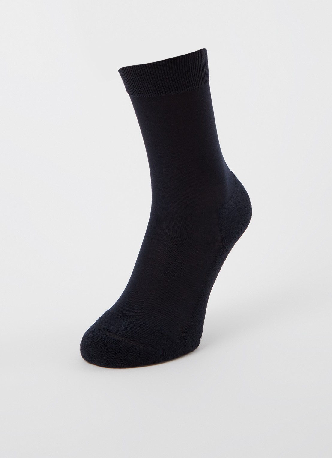 Falke Climawool sokken in scheerwolblend - detail 3 donkerblauw