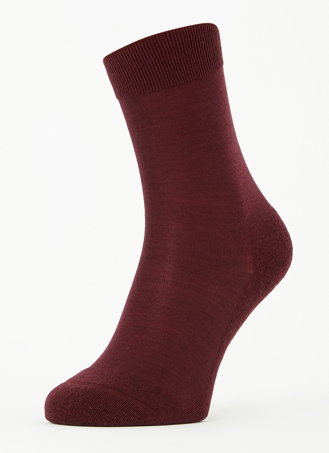 Falke Climawool sokken in scheerwolblend - detail 3 bordeauxrood
