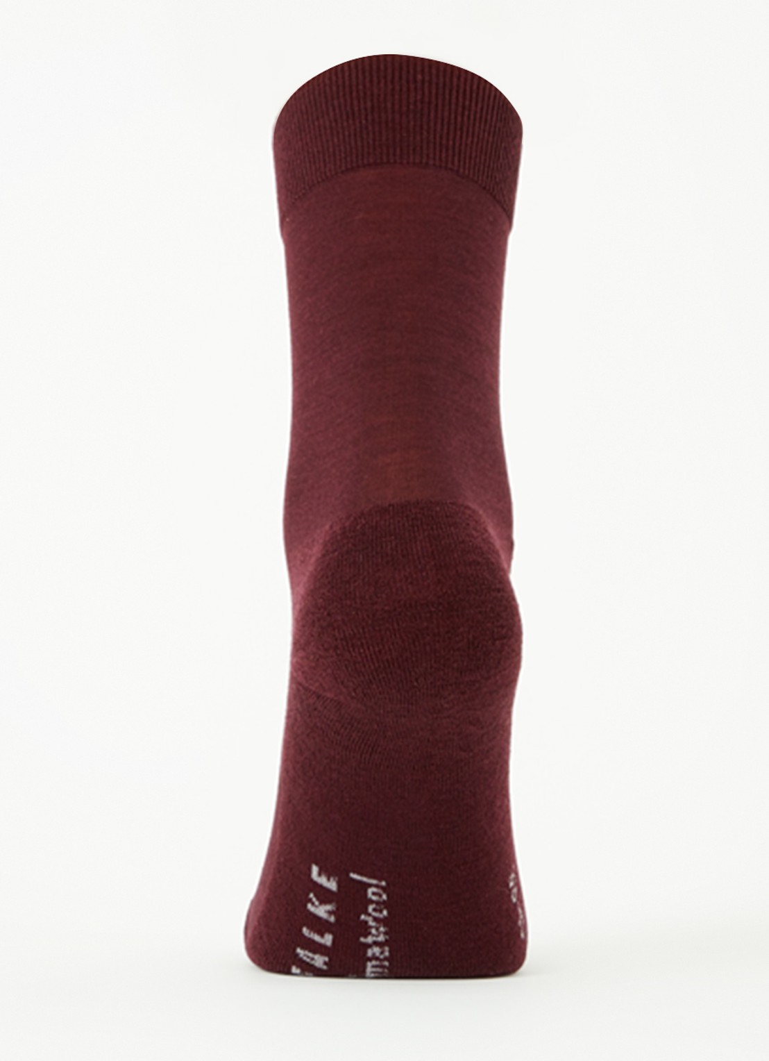 Falke Climawool sokken in scheerwolblend - voorkant 2 bordeauxrood