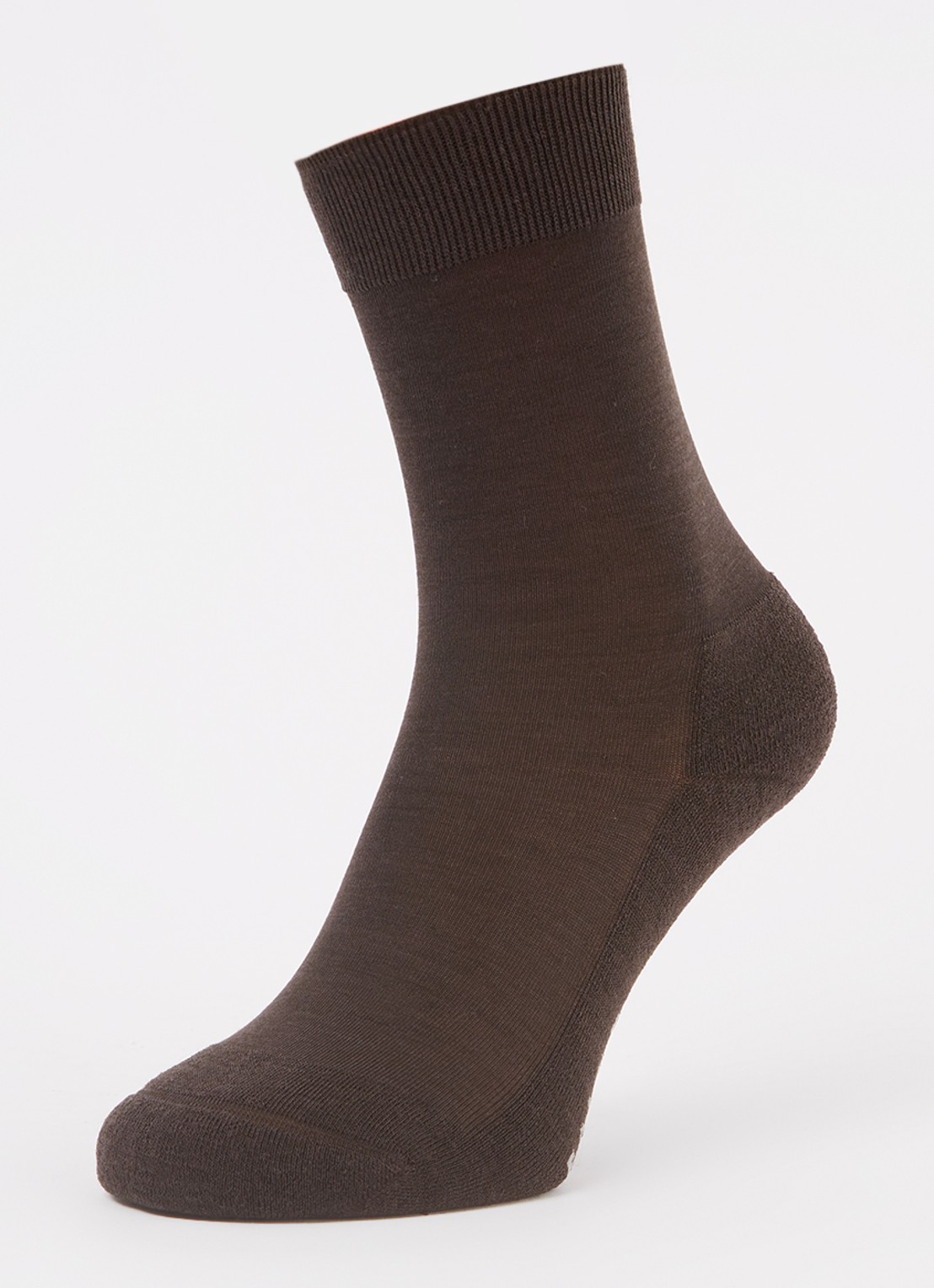 Falke Climawool sokken in scheerwolblend - detail 4 donkerbruin