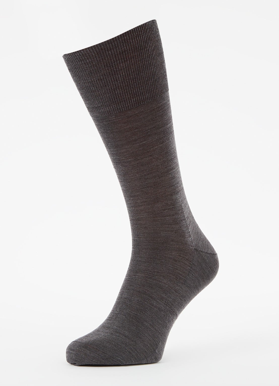 Falke Climawool sokken in scheerwolblend - detail grijsmele