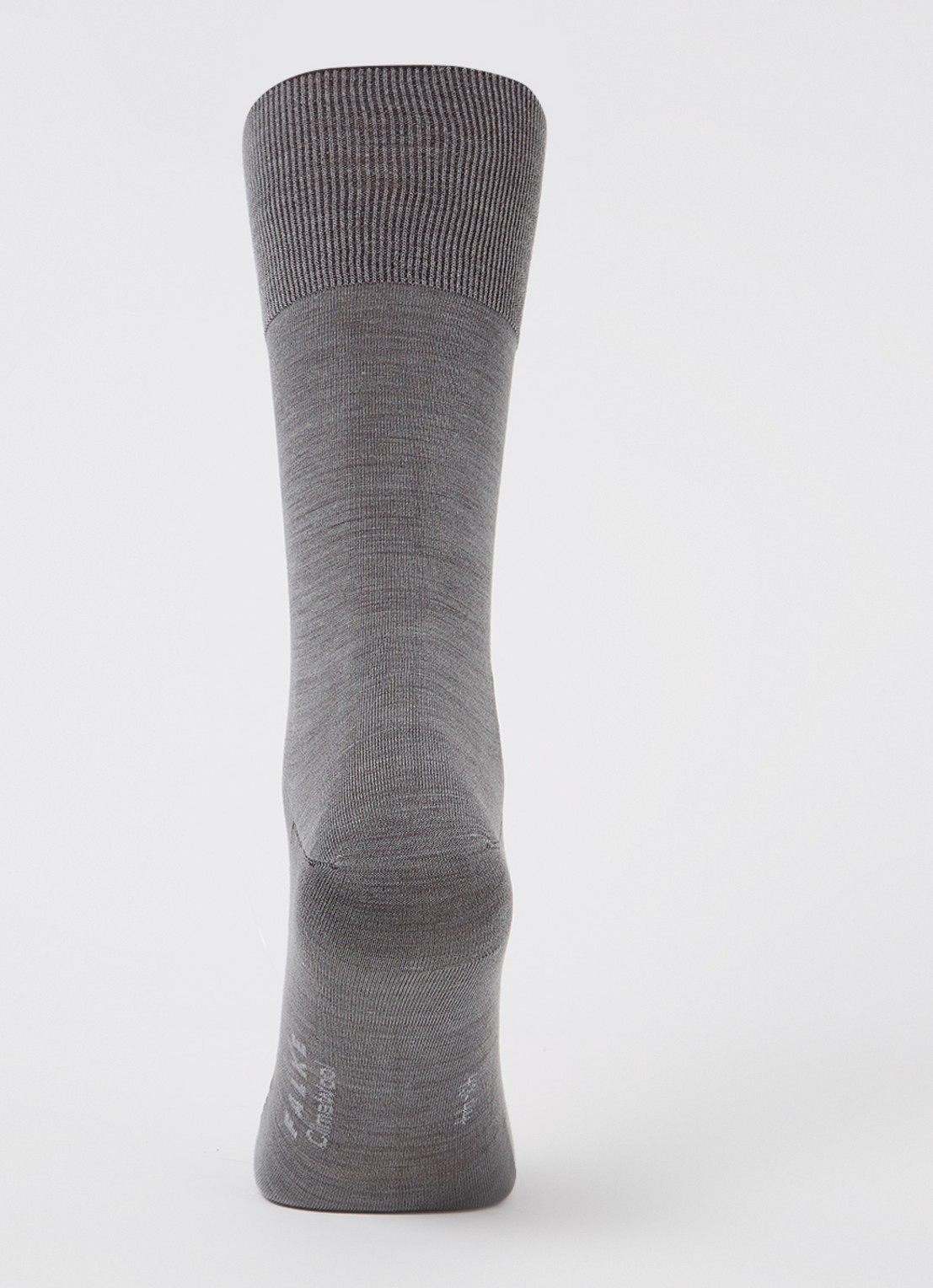 Falke Climawool sokken in scheerwolblend - voorkant 3 grijsmele