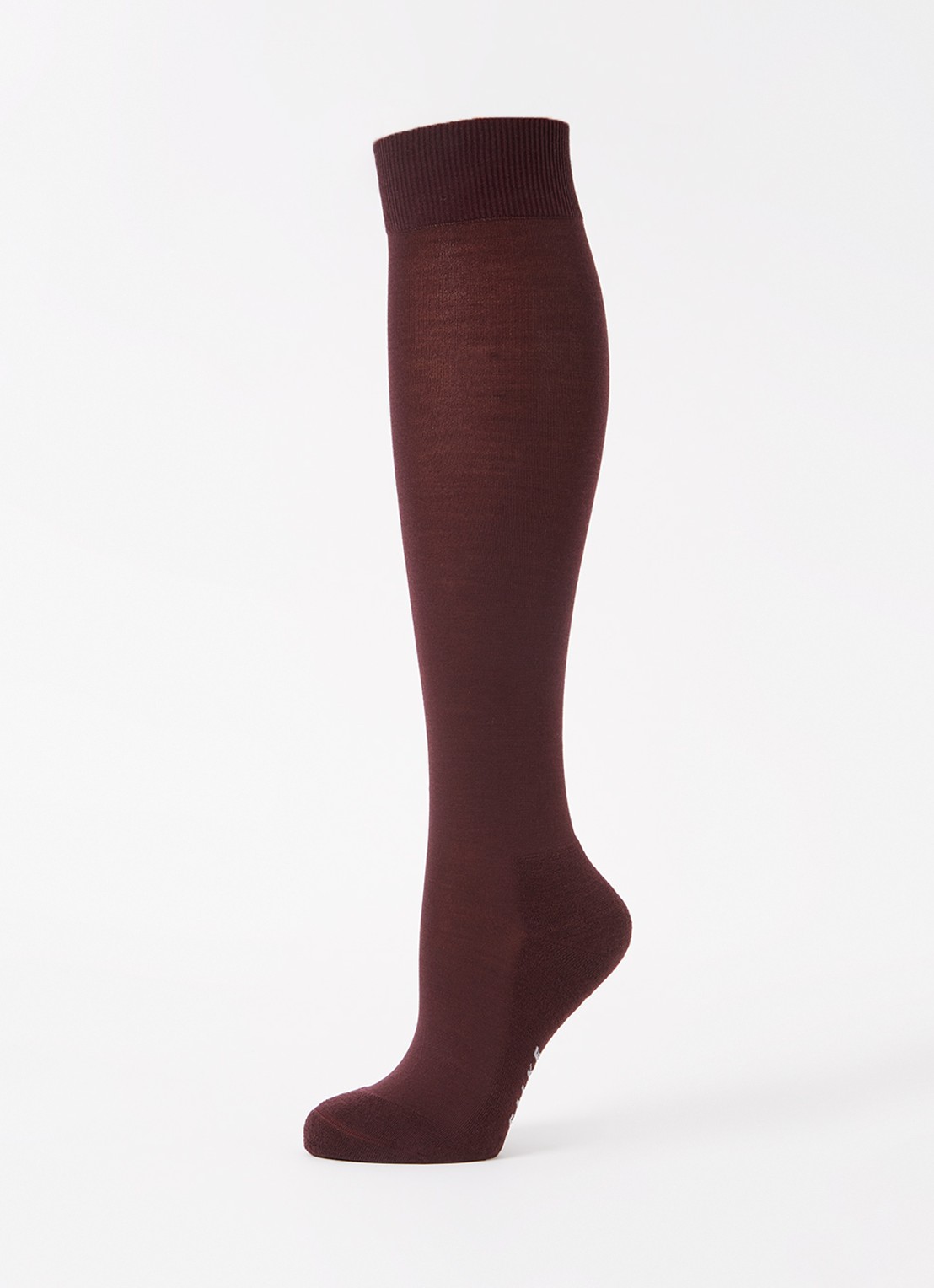 Falke Climawool sokken in wolblend - detail 3 bordeauxrood