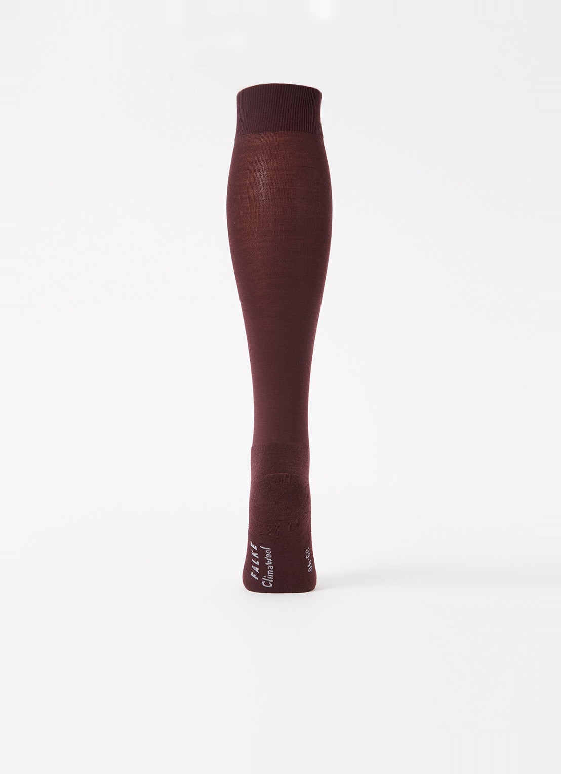 Falke Climawool sokken in wolblend - voorkant 2 bordeauxrood