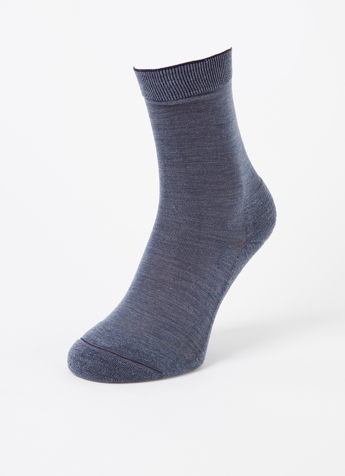 Falke Climawool sokken in wolblend - detail 3 blauwgrijs