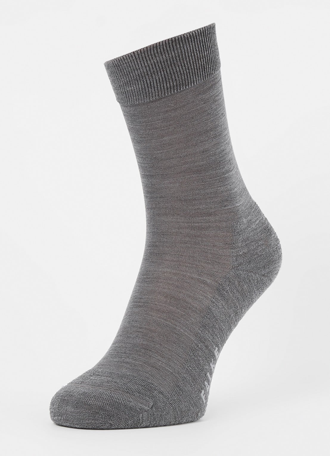 Falke ClimaWool sokken in wolblend - detail 3 grijsmele