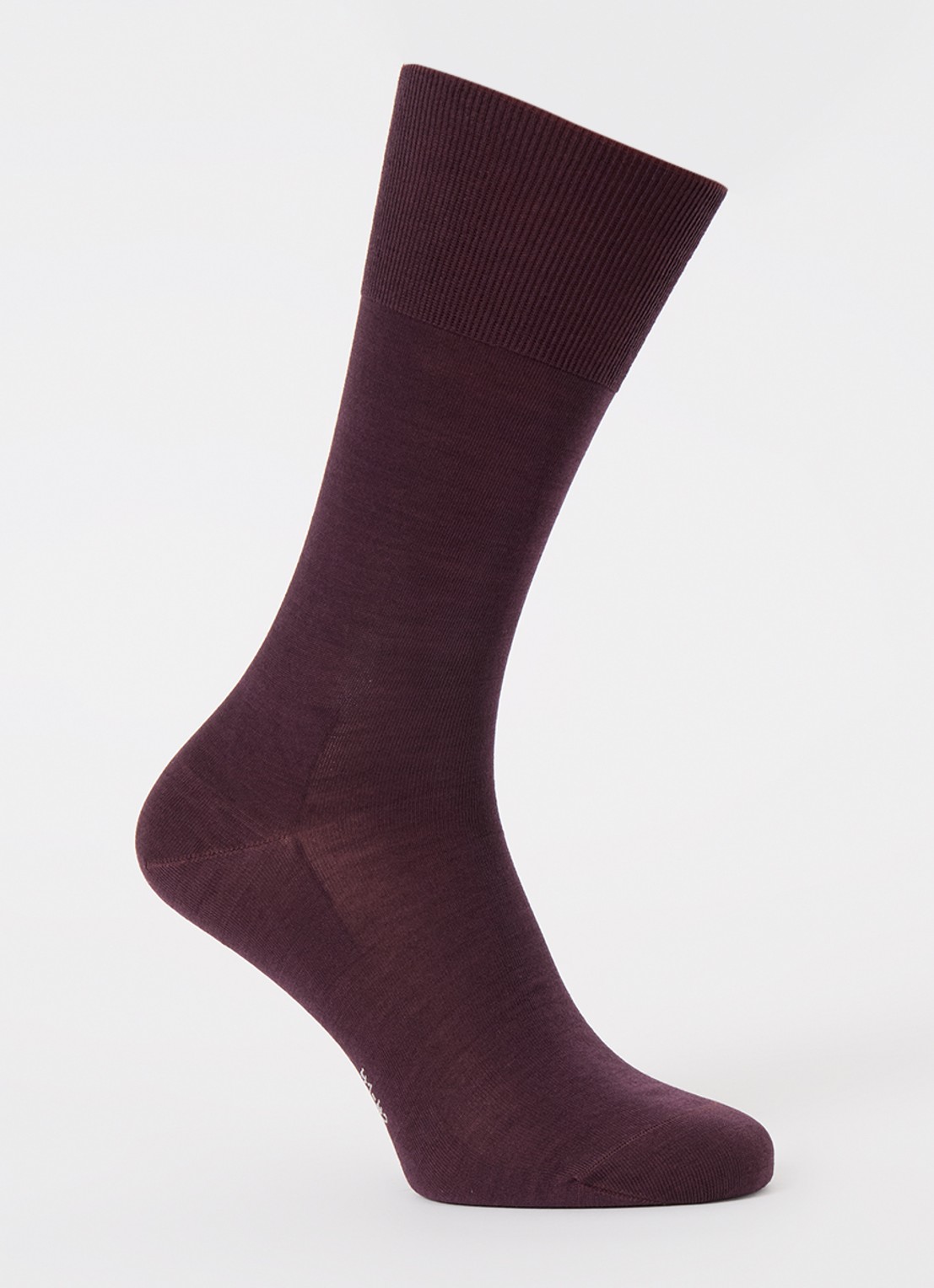 Falke Climawool sokken in wolblend - voorkant bordeauxrood