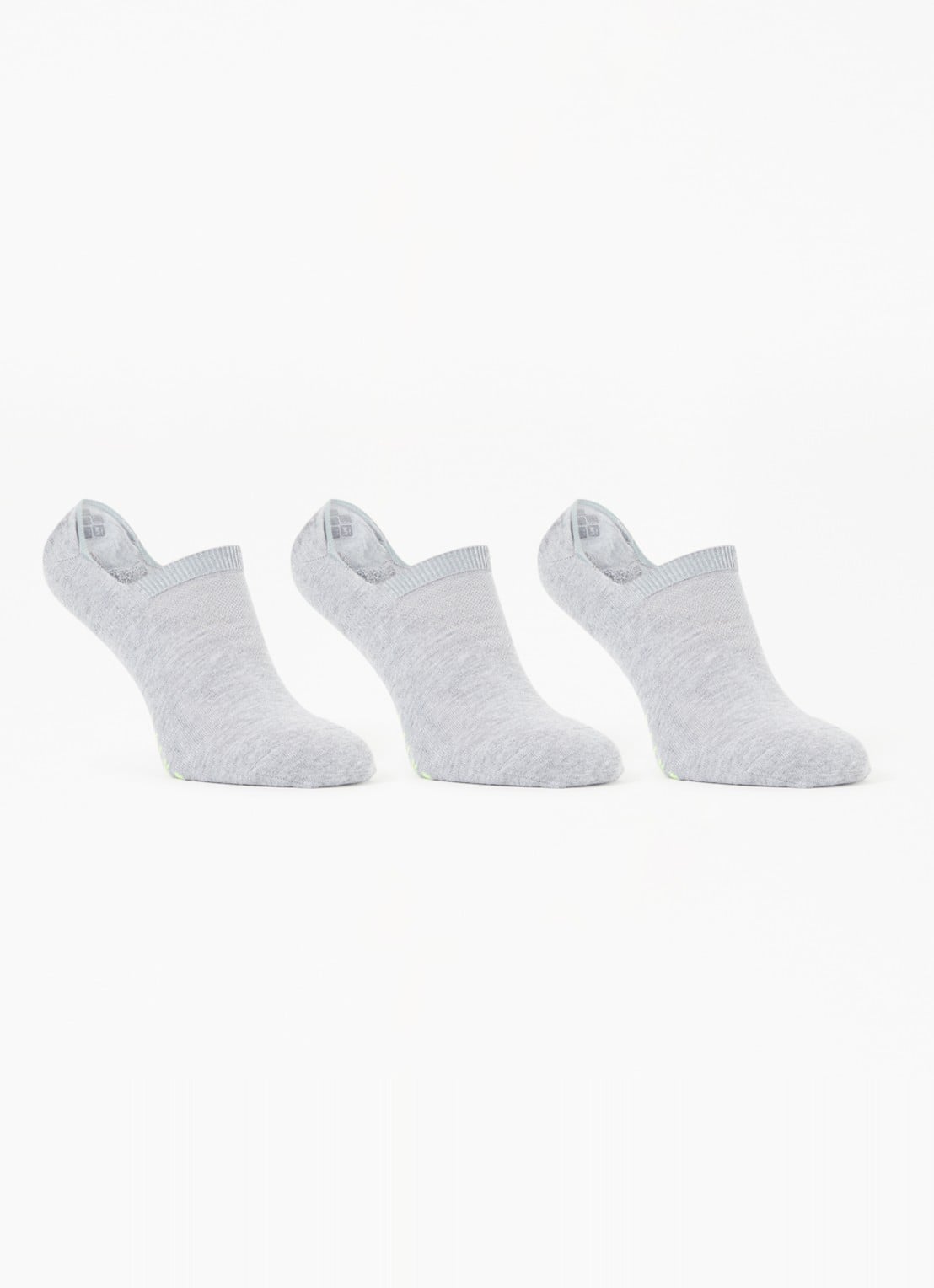 Falke Cool Kick sneakersokken in 3-pack - voorkant grijs