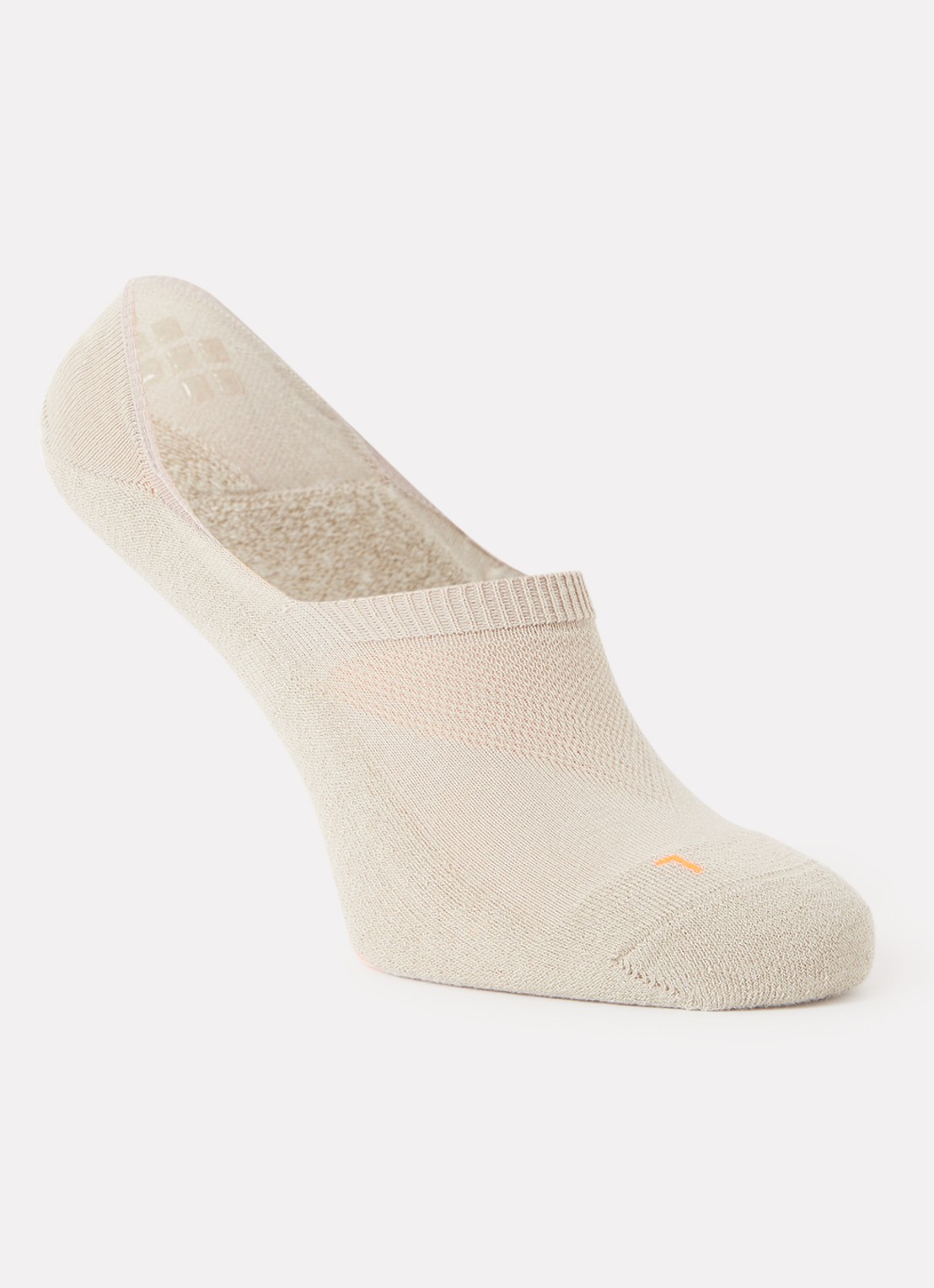 Falke Cool Kick sneakersokken met logo - voorkant 2 zand