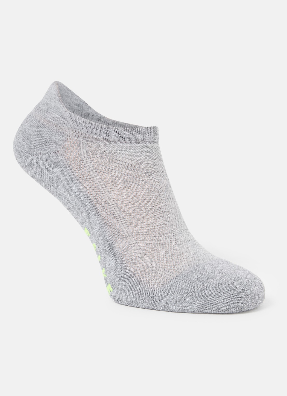 Falke Cool Kick sneakersokken met logo - voorkant grijsmele
