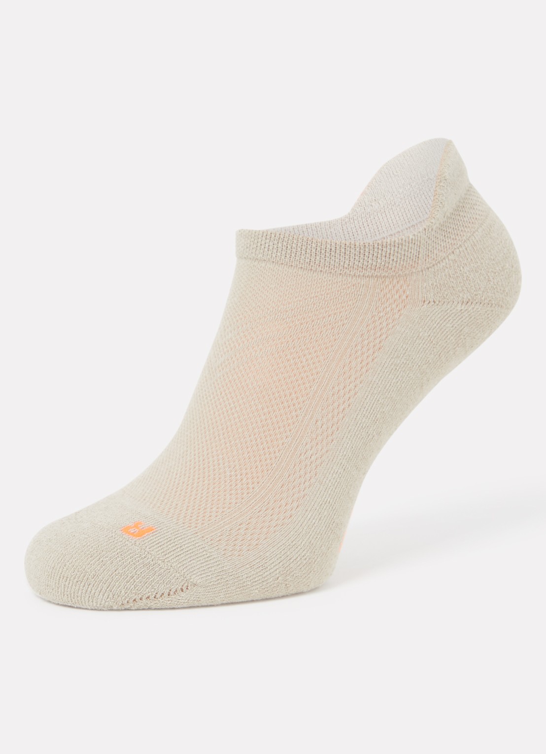 Falke Cool Kick sneakersokken met logo - detail zand
