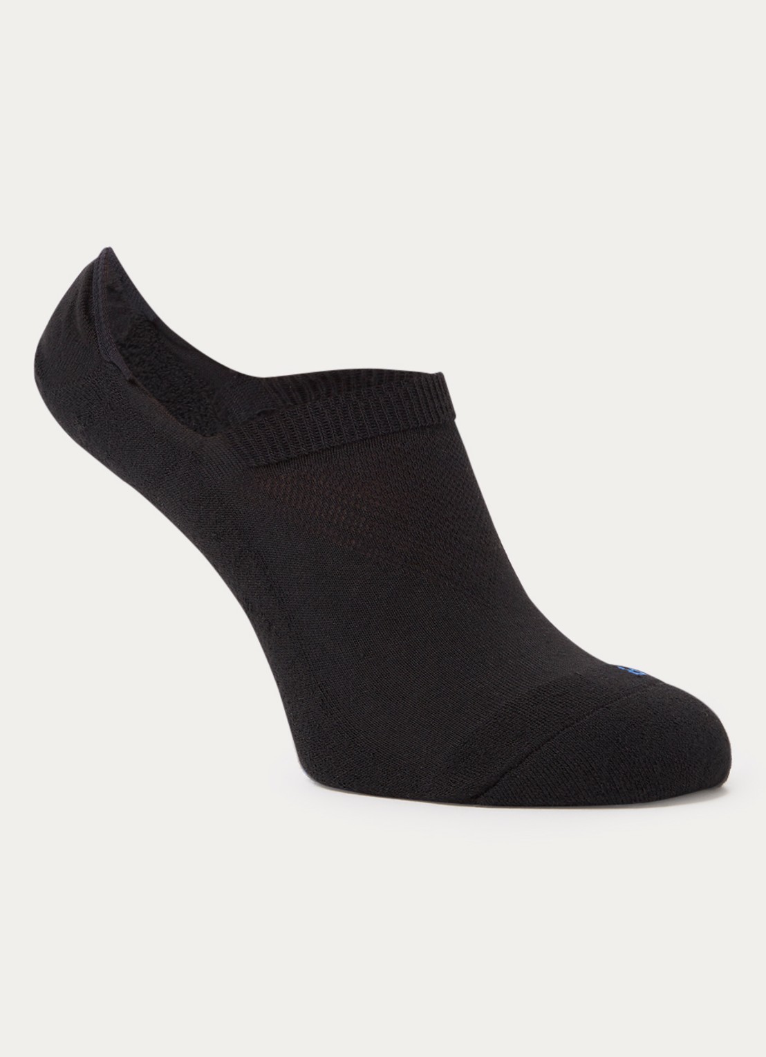 Falke Cool Kick sneakersokken met logo - voorkant zwart
