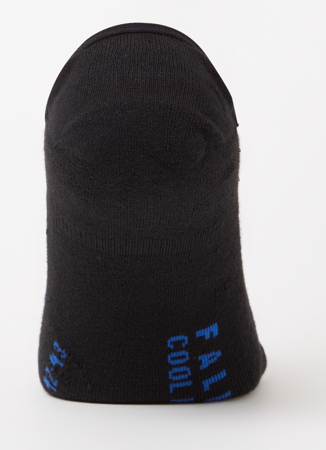 Falke Cool Kick sneakersokken met logo - voorkant 2 zwart