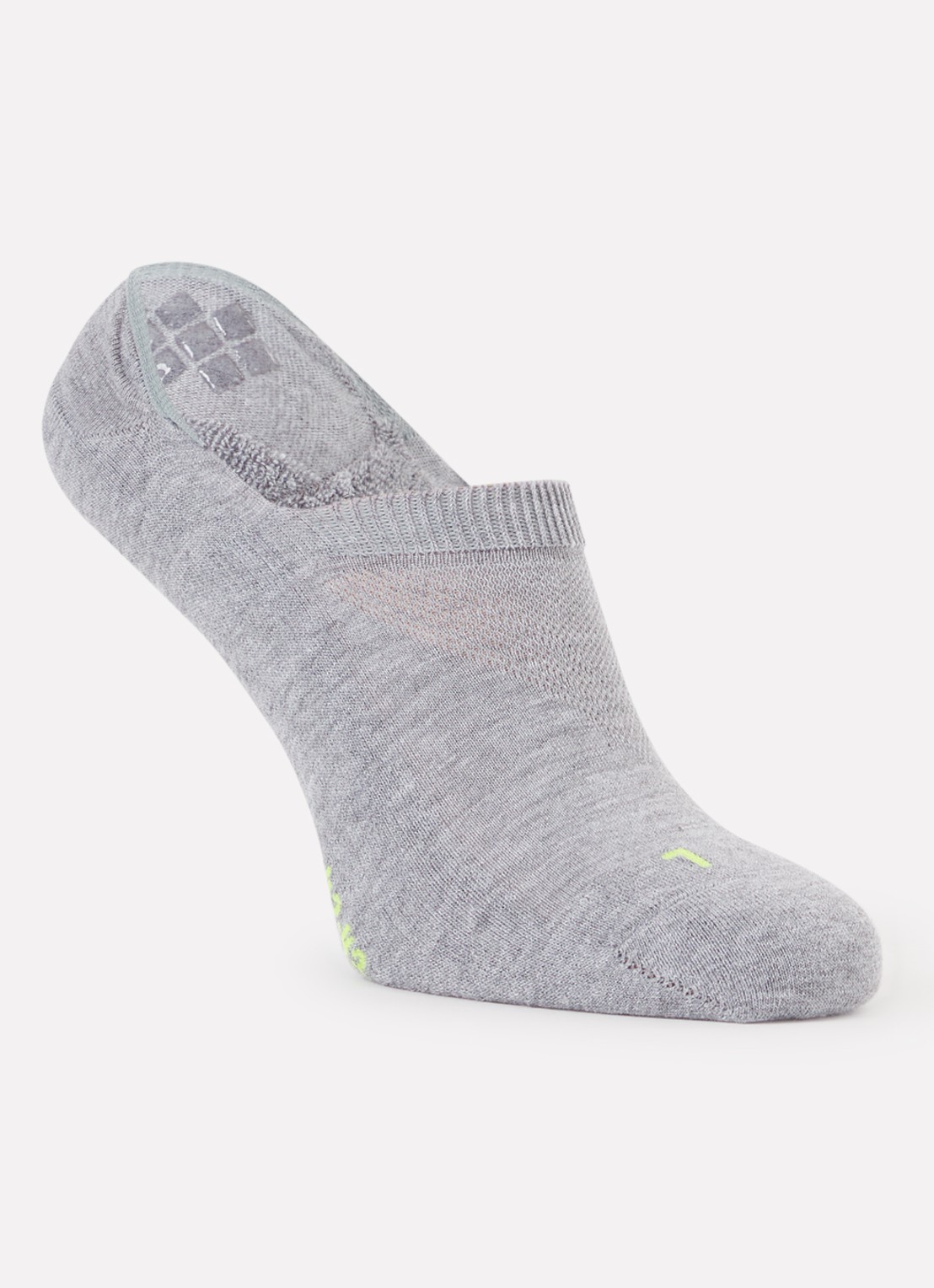 Falke Cool Kick sneakersokken met logo - voorkant lichtgrijs