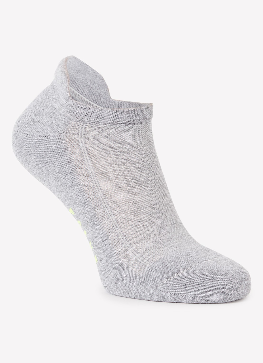 Falke Cool Kick sneakersokken met logo - voorkant grijs