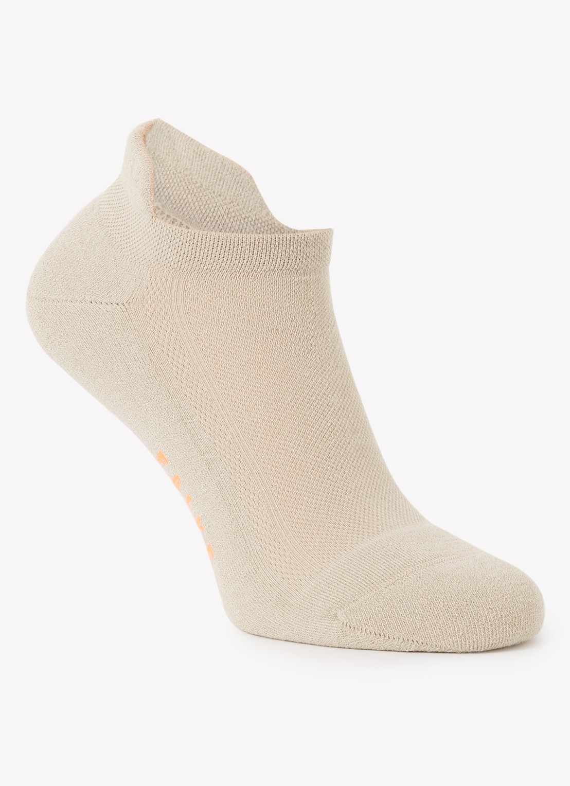 Falke Cool Kick sneakersokken met logo - voorkant beige