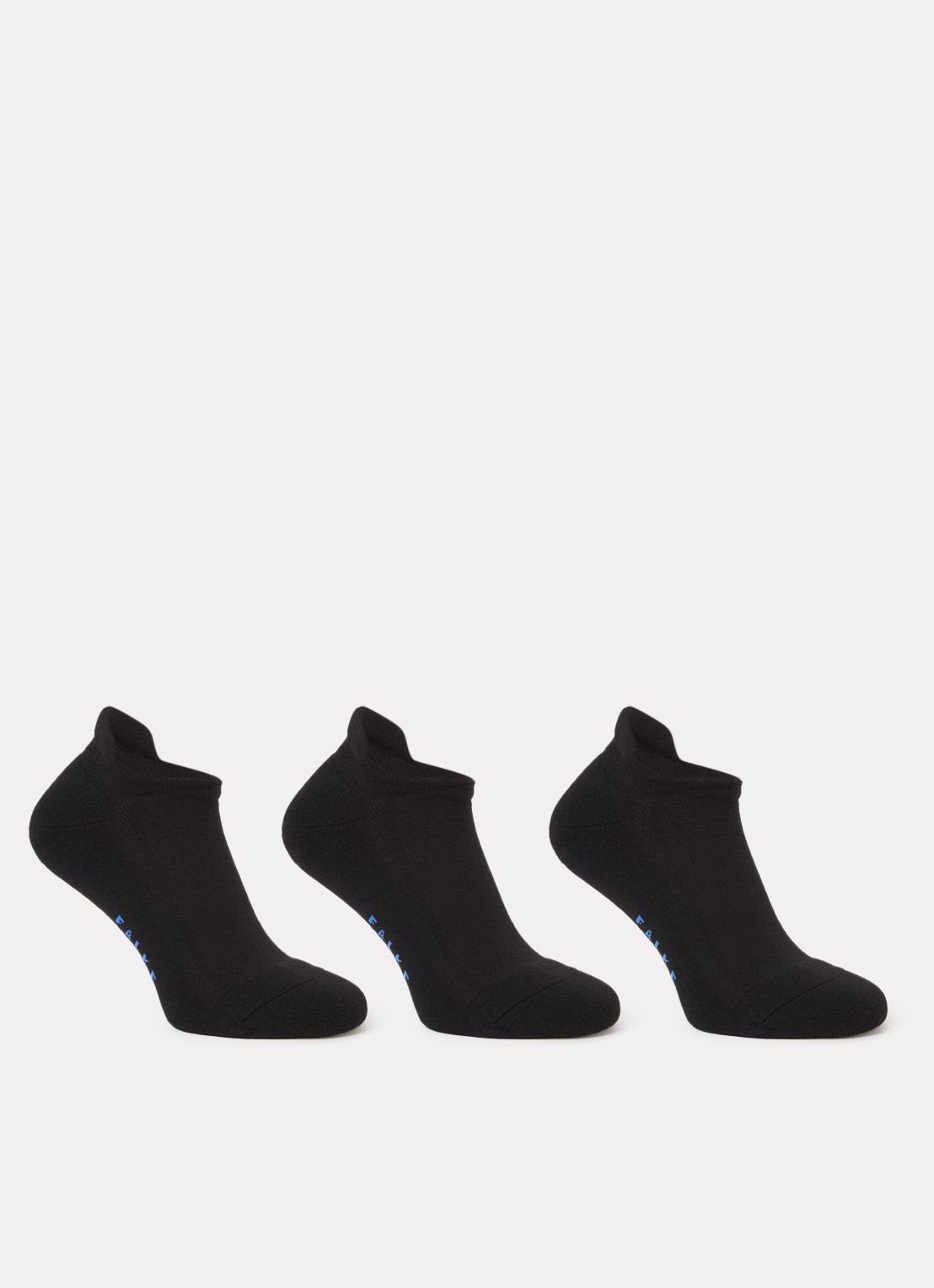 Falke Cool Kick sokken in 3-pack - voorkant zwart