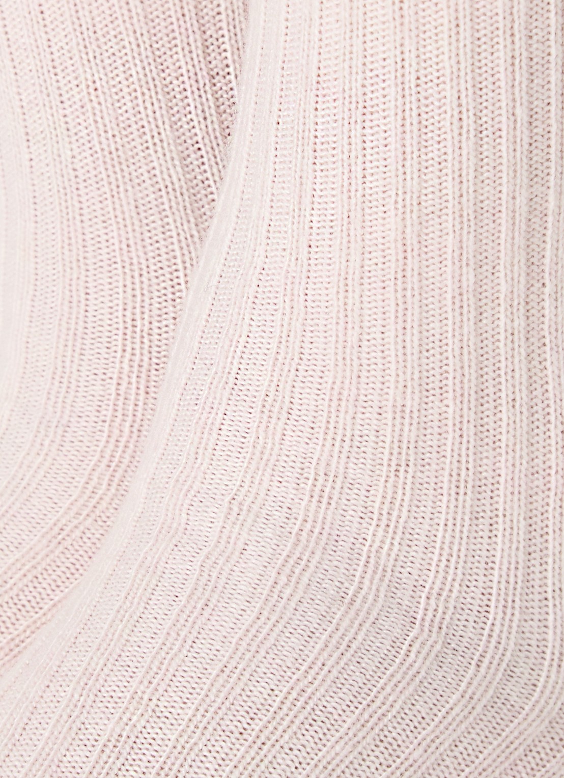 Falke Cosy ribgebreide sokken in kasjmierblend - detail 2 lichtroze