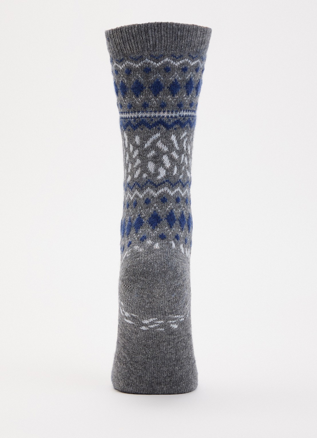 Falke Cosy Wool sokken in kasjmierblend - voorkant 2 blauwgrijs