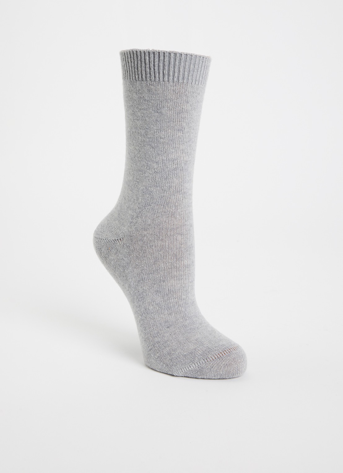 Falke Cosy Wool sokken in kasjmierblend - voorkant 2 lichtgrijs