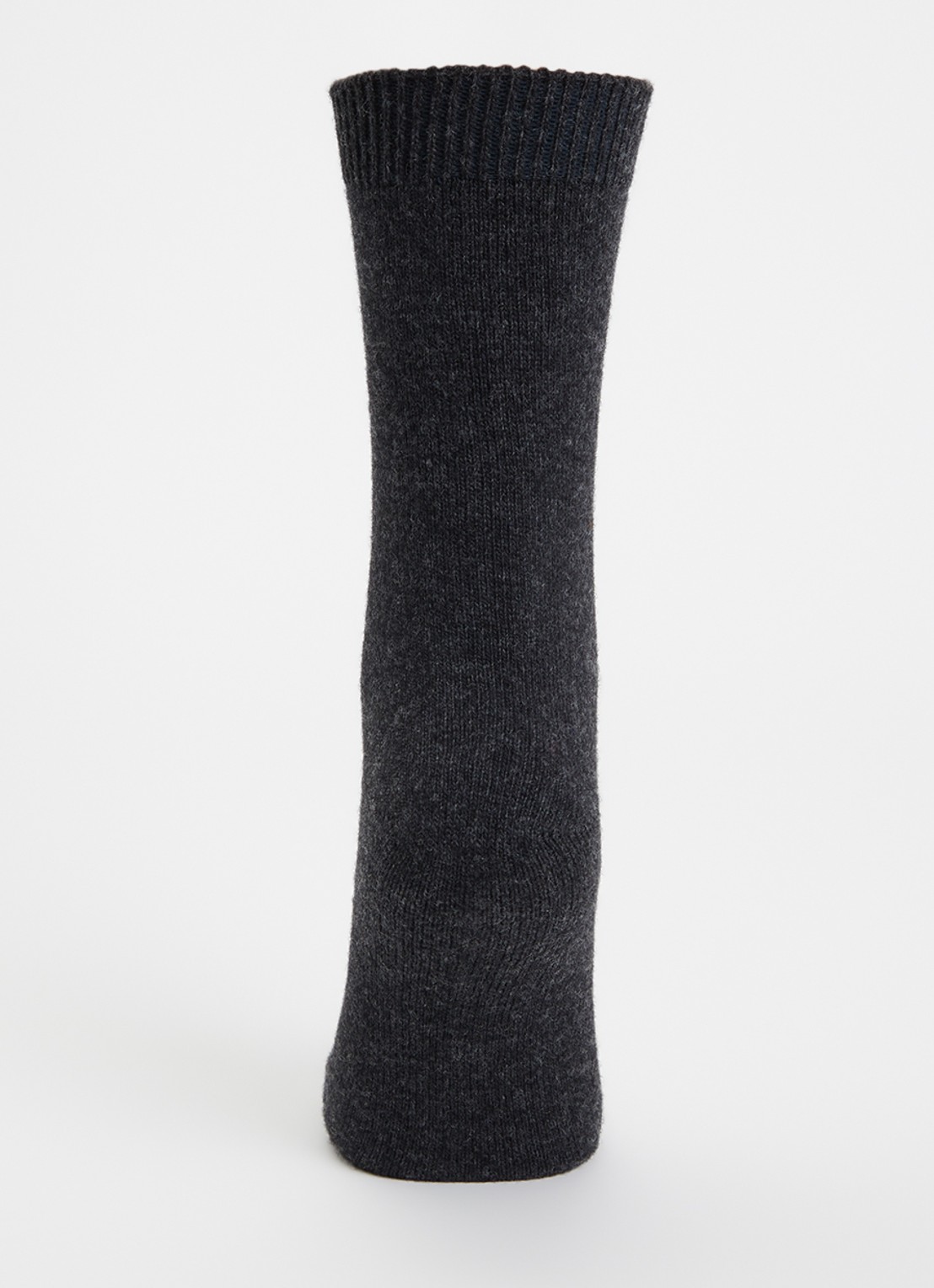 Falke Cosy Wool sokken in kasjmierblend - voorkant 3 antraciet