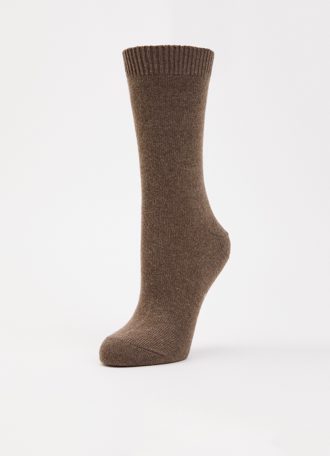 Falke Cosy Wool sokken in kasjmierblend - detail bruin