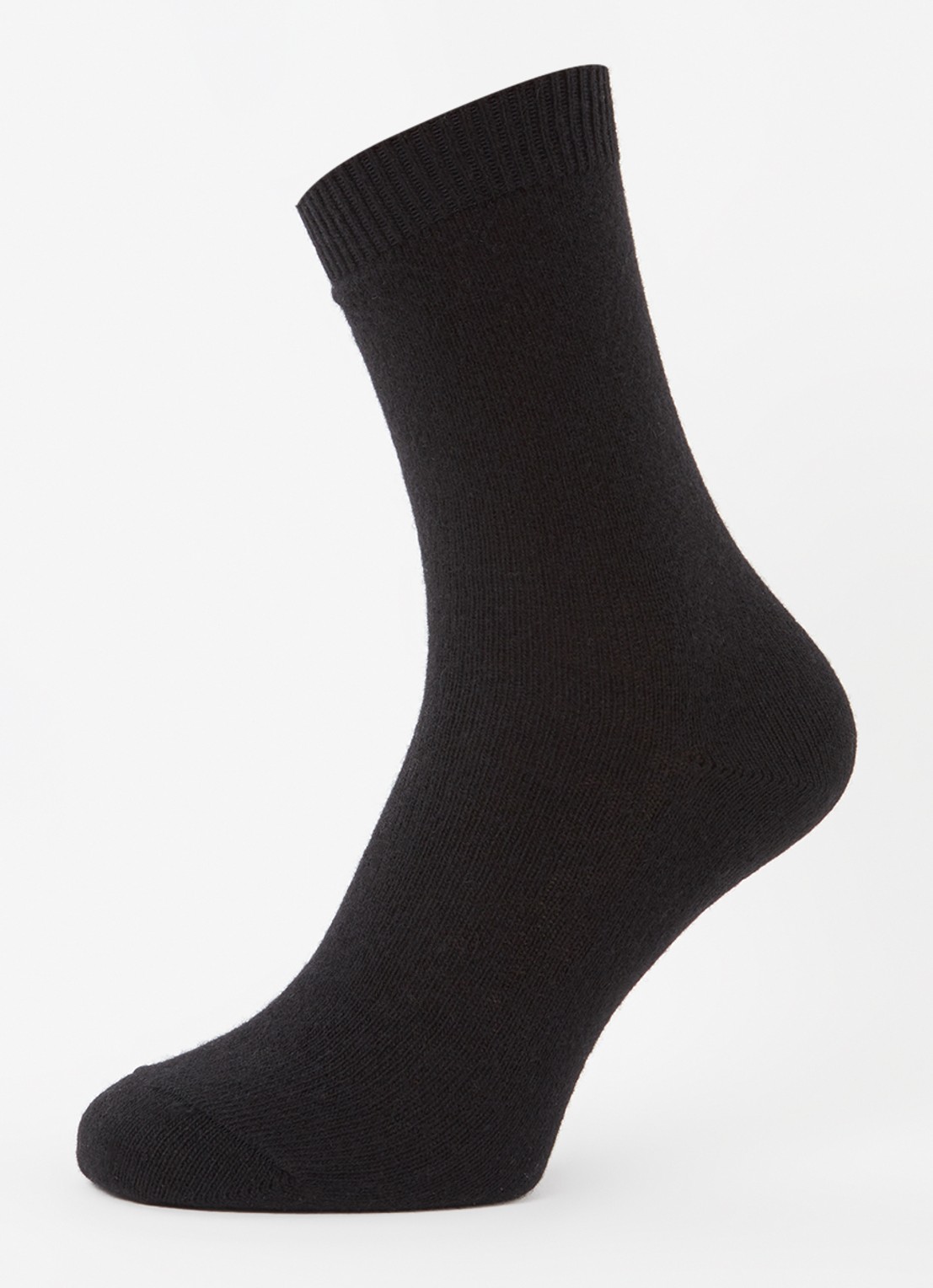 Falke Cosy Wool sokken in kasjmierblend - detail 5 zwart