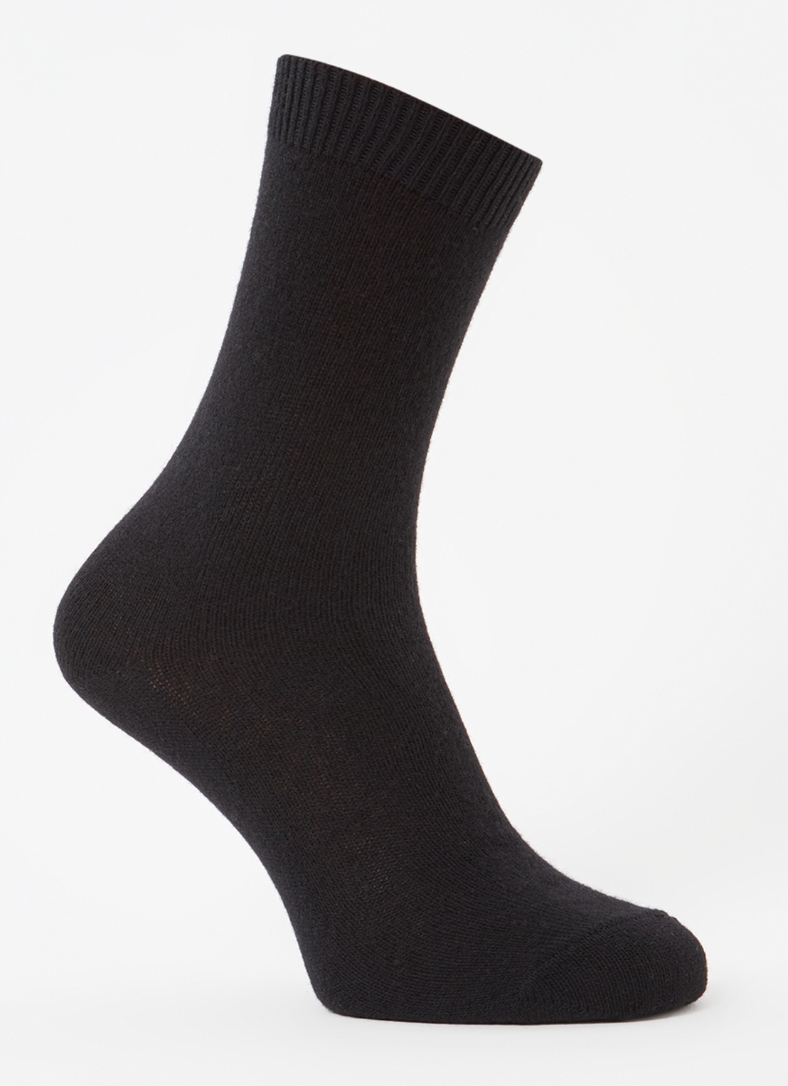 Falke Cosy Wool sokken in kasjmierblend - voorkant 3 zwart