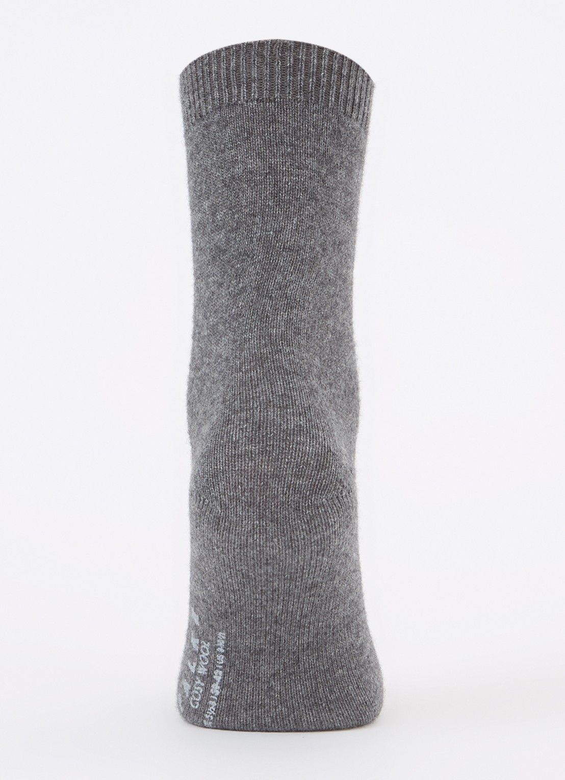 Falke Cosy Wool sokken in kasjmierblend - voorkant 3 grijs