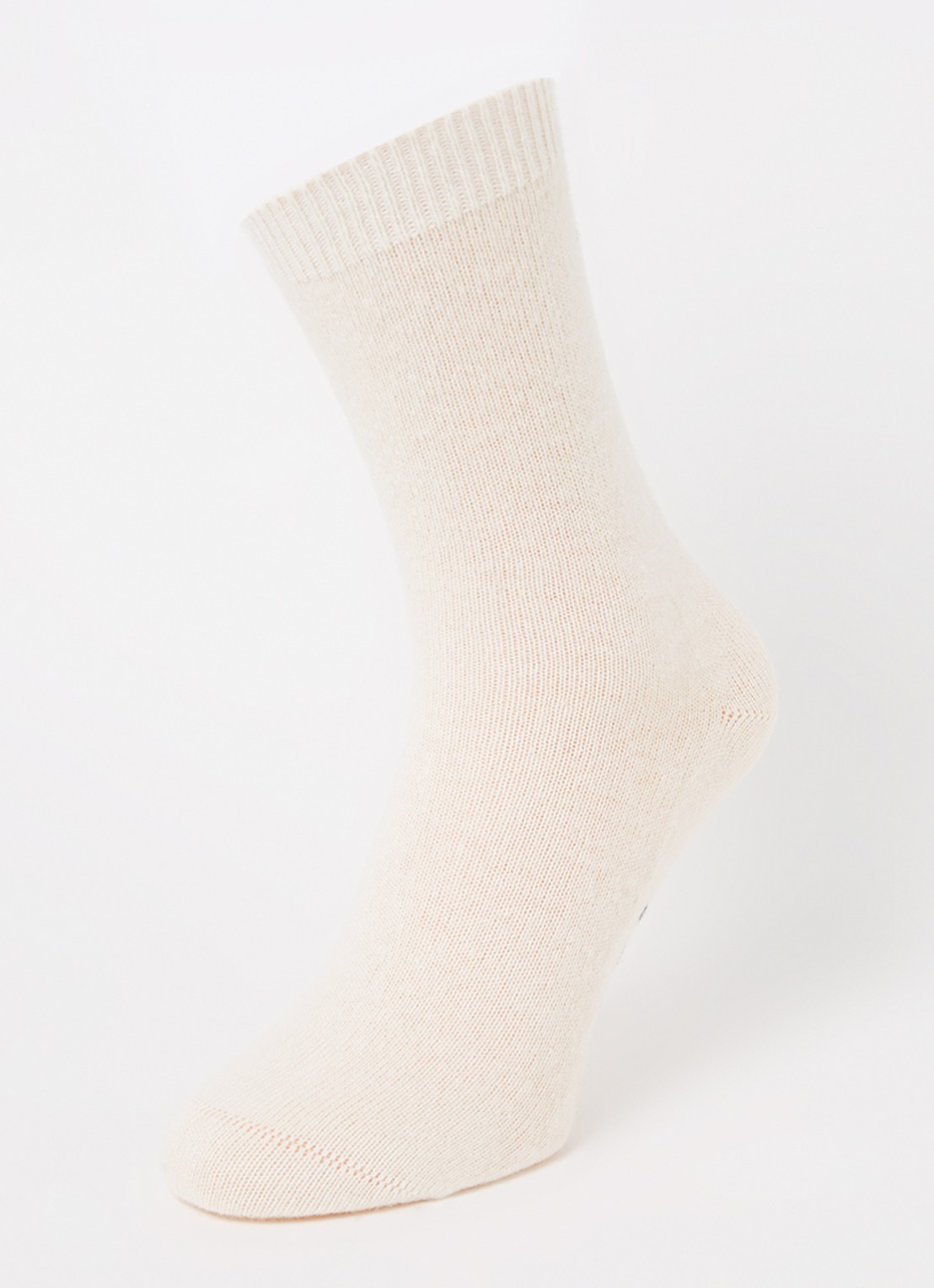 Falke Cosy Wool sokken in kasjmierblend - detail 3 gebroken wit