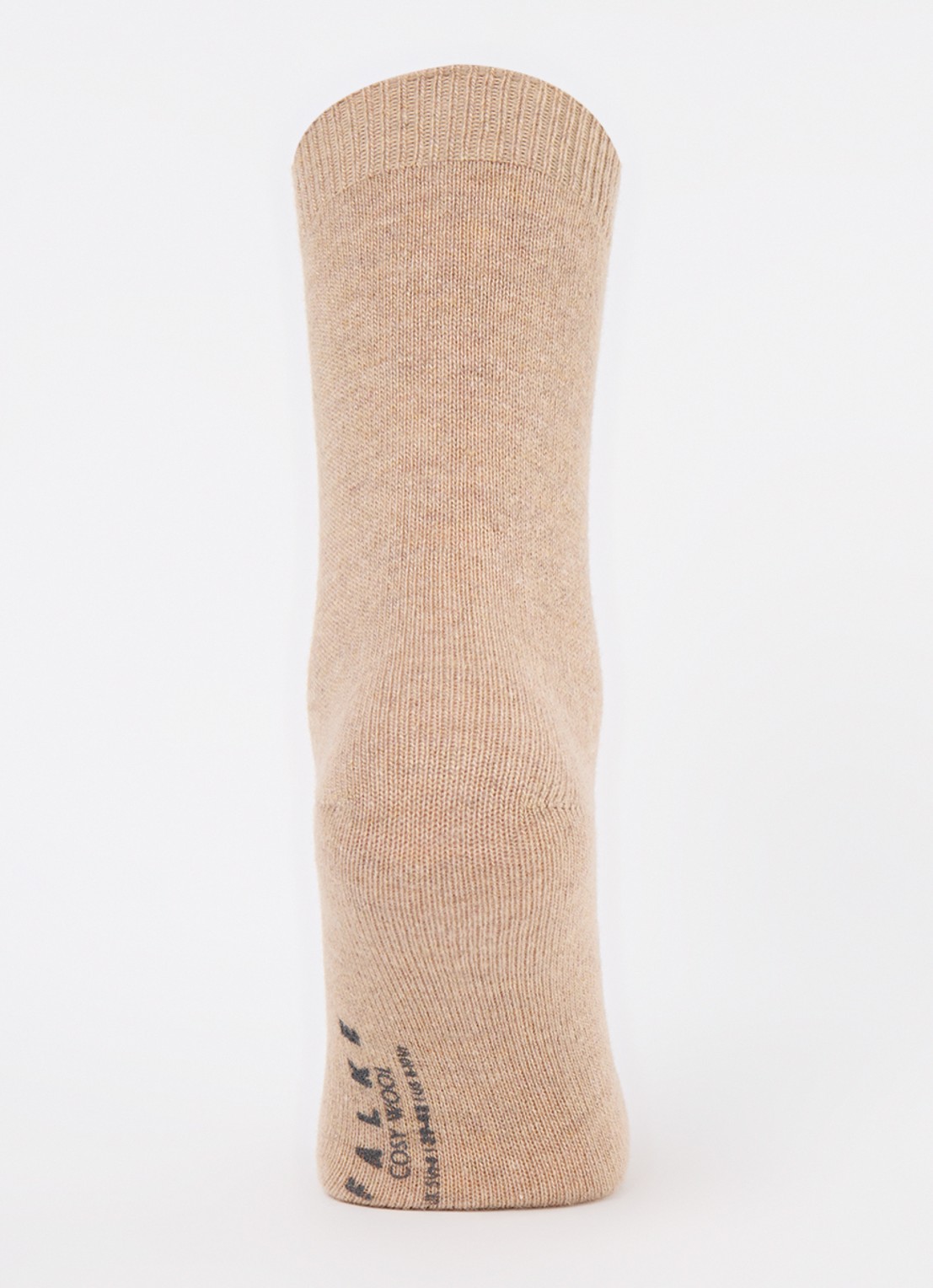 Falke Cosy Wool sokken in kasjmierblend - voorkant 3 beige