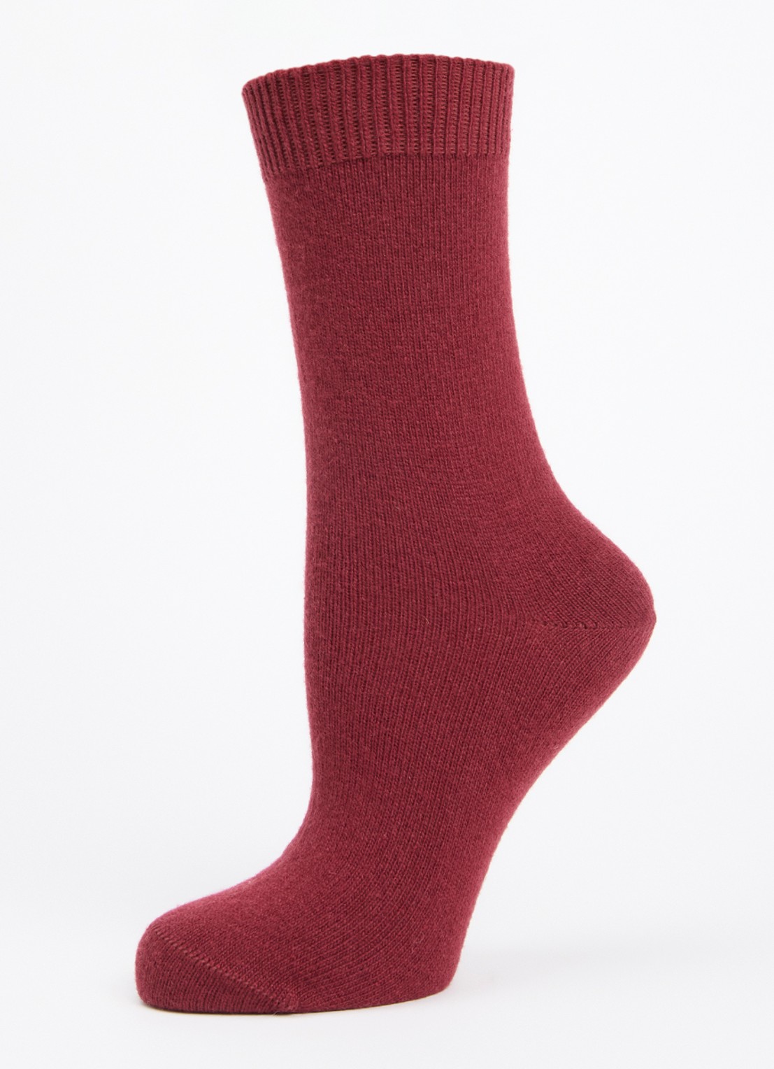 Falke Cosy Wool sokken in kasjmierblend - detail 3 steenrood