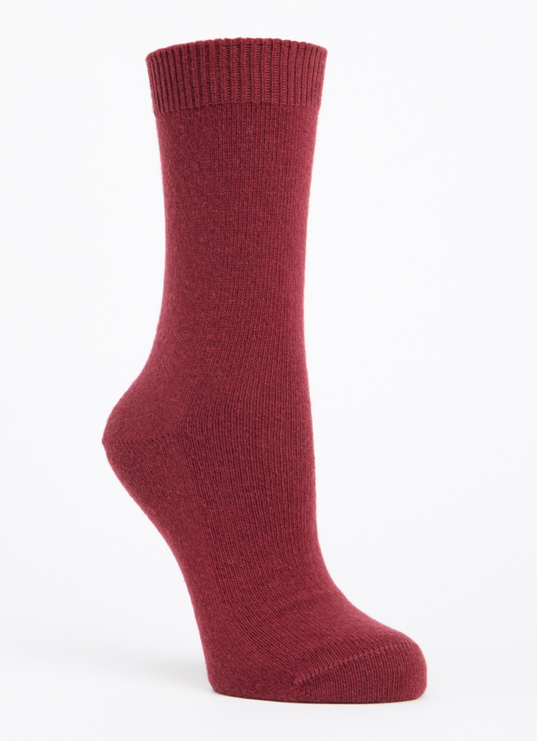 Falke Cosy Wool sokken in kasjmierblend - voorkant steenrood
