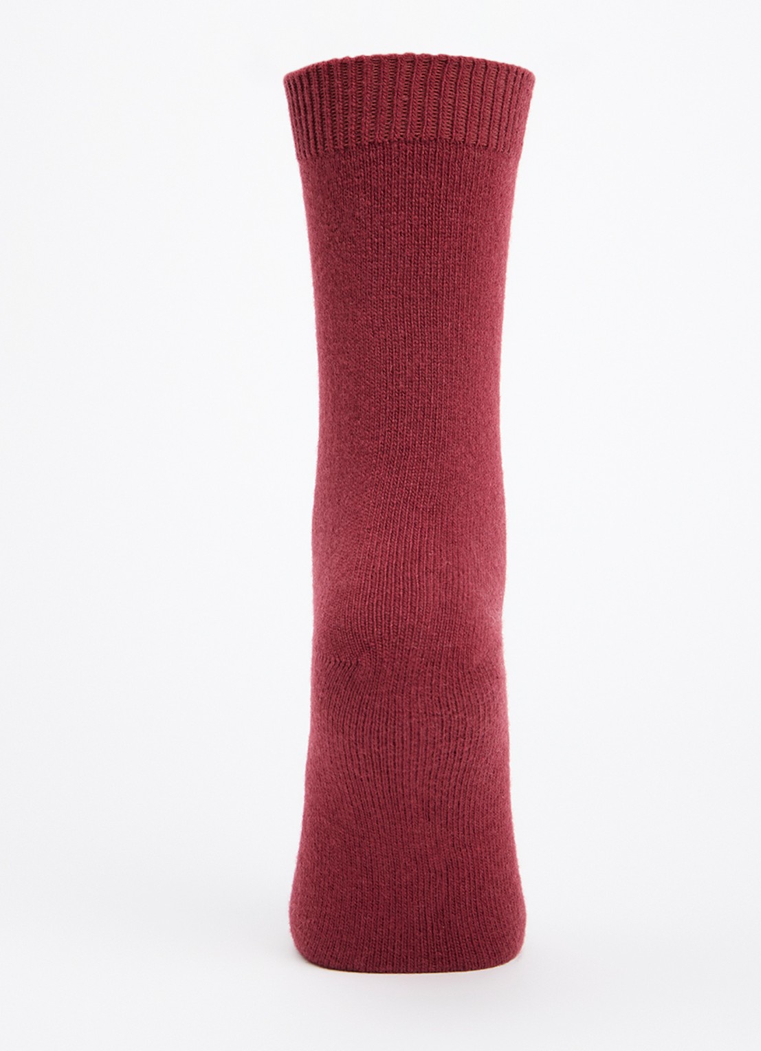 Falke Cosy Wool sokken in kasjmierblend - voorkant 2 steenrood