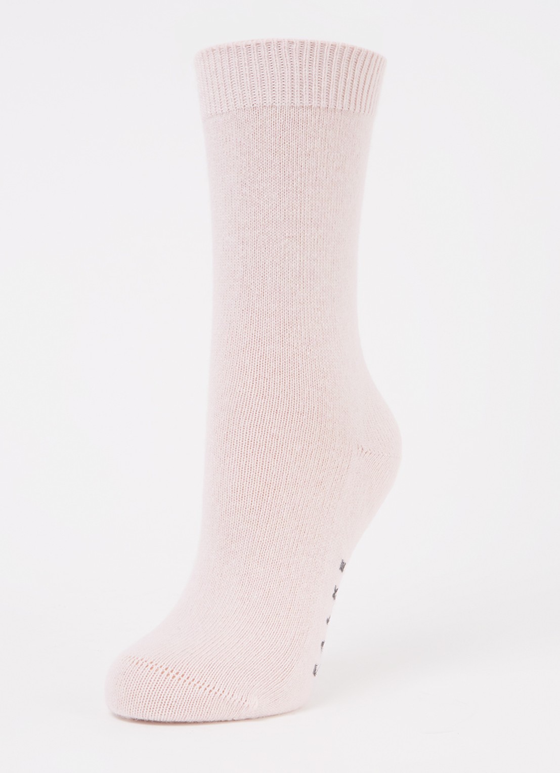 Falke Cosy Wool sokken in kasjmierblend - detail lichtroze