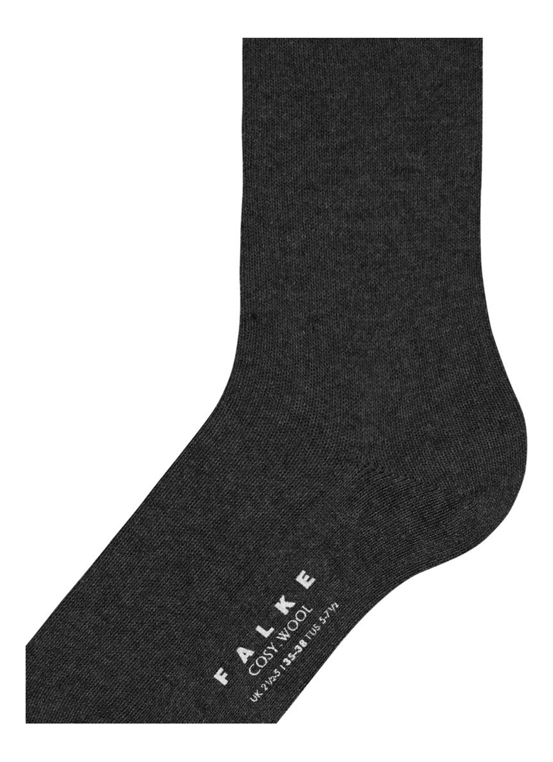 Falke Cosy Wool sokken - detail 5 zwart