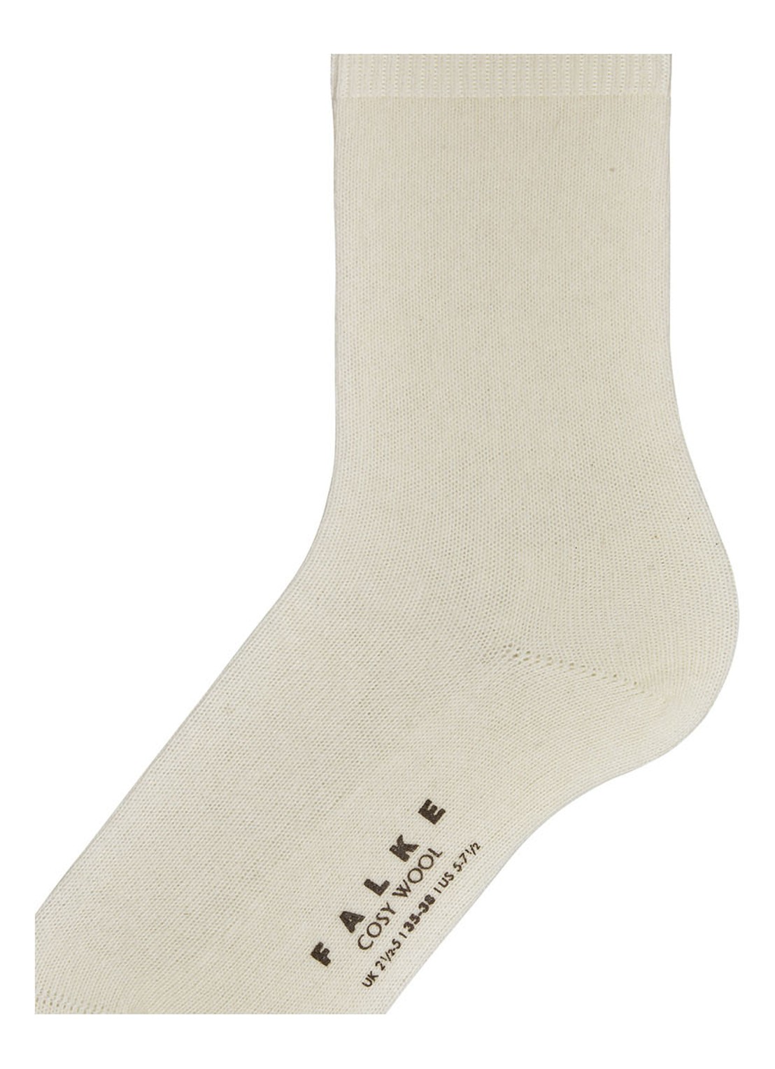 Falke Cosy Wool sokken - detail 5 gebroken wit