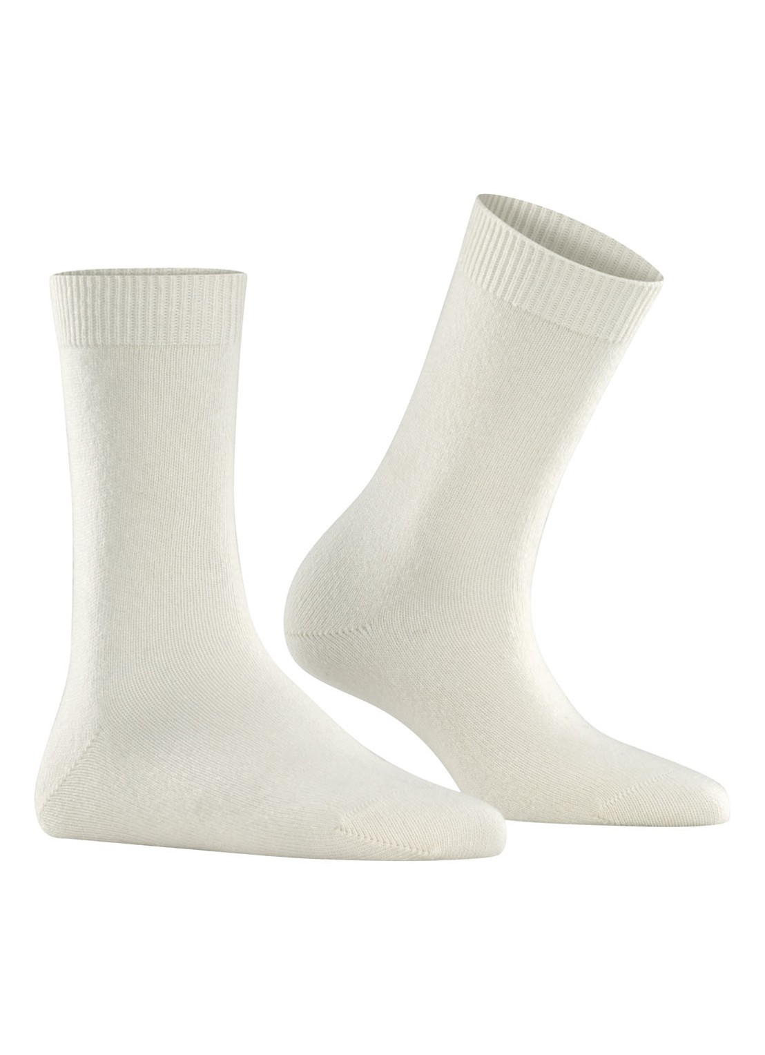 Falke Cosy Wool sokken - voorkant 2 gebroken wit