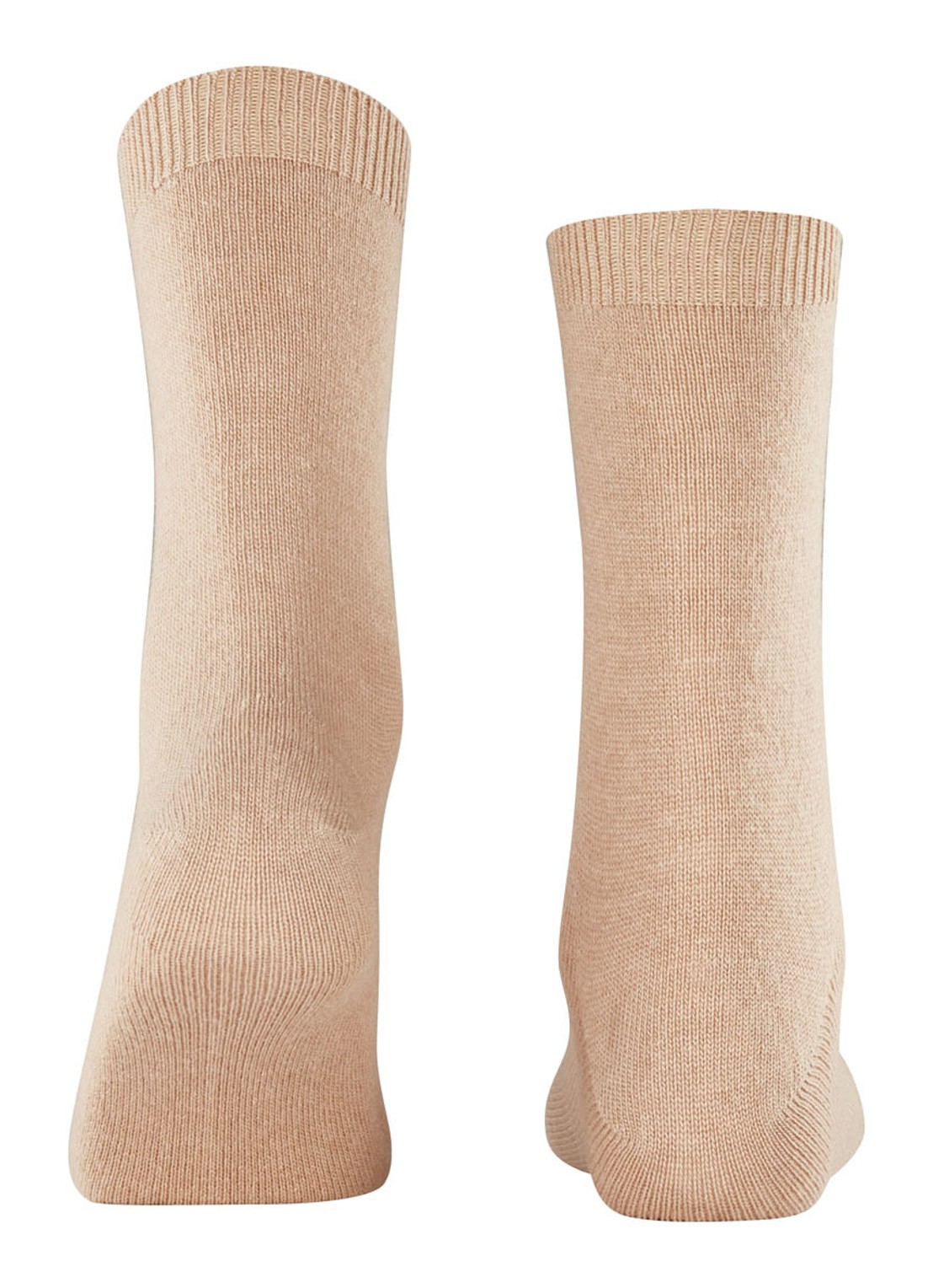 Falke Cosy Wool sokken - detail 3 camel