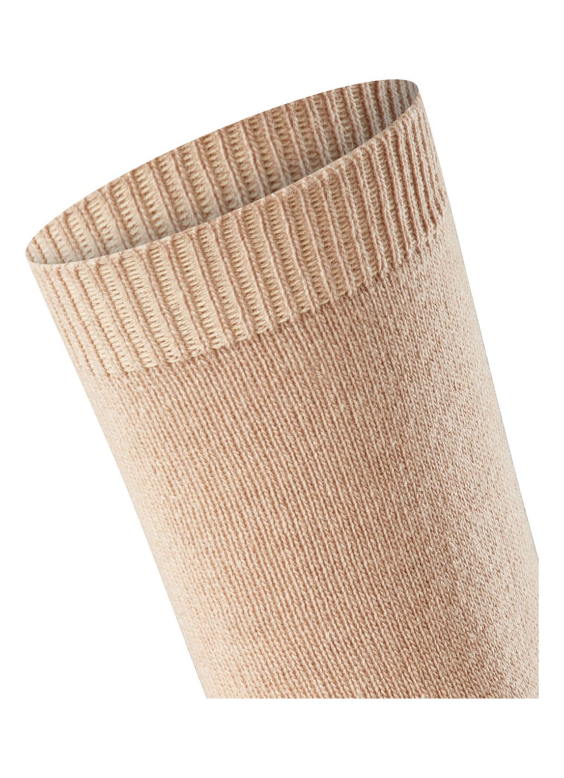 Falke Cosy Wool sokken - detail 6 camel