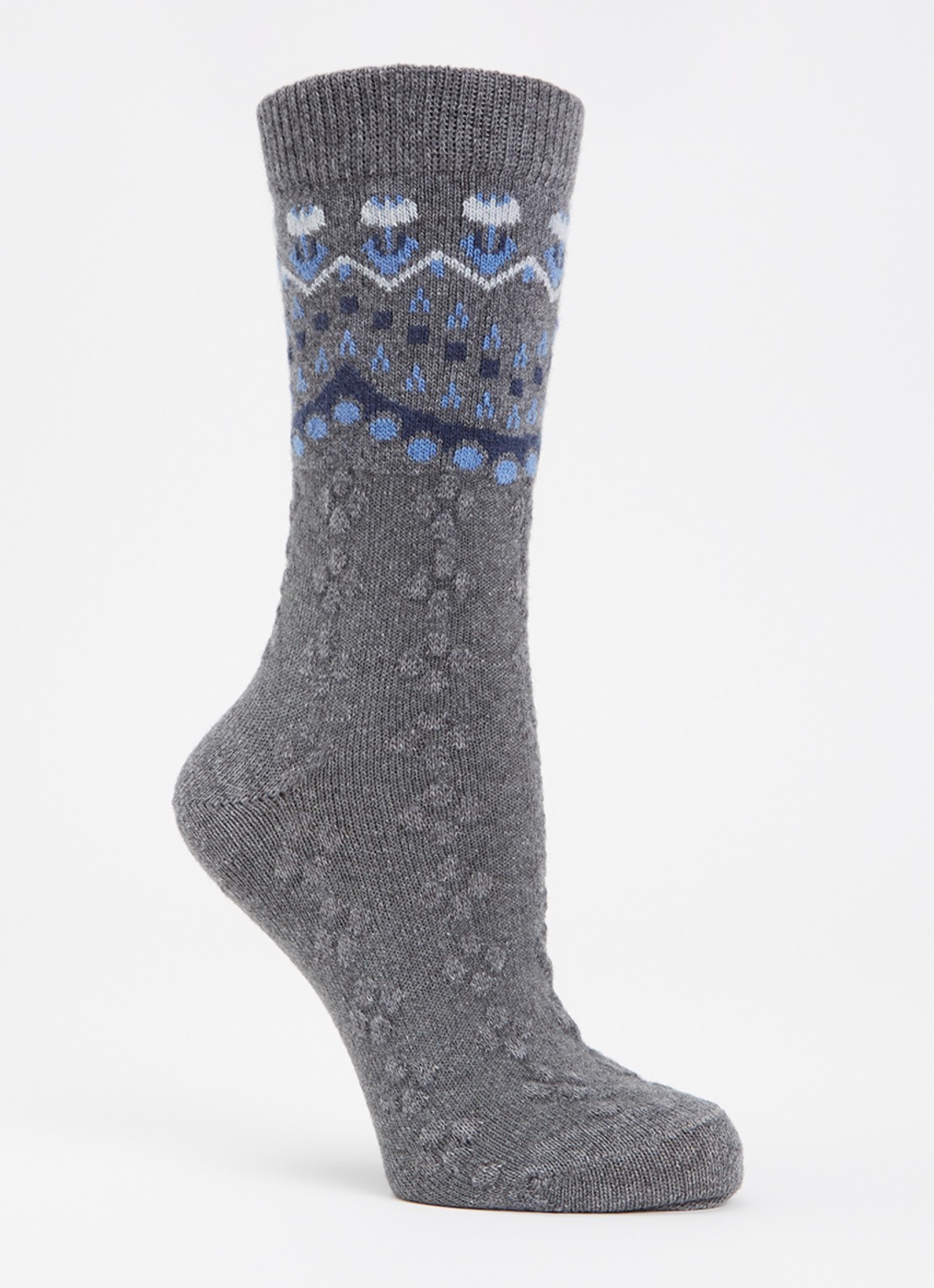 Falke Cosy Wool Special Edition sokken in kasjmierblend - voorkant grijs