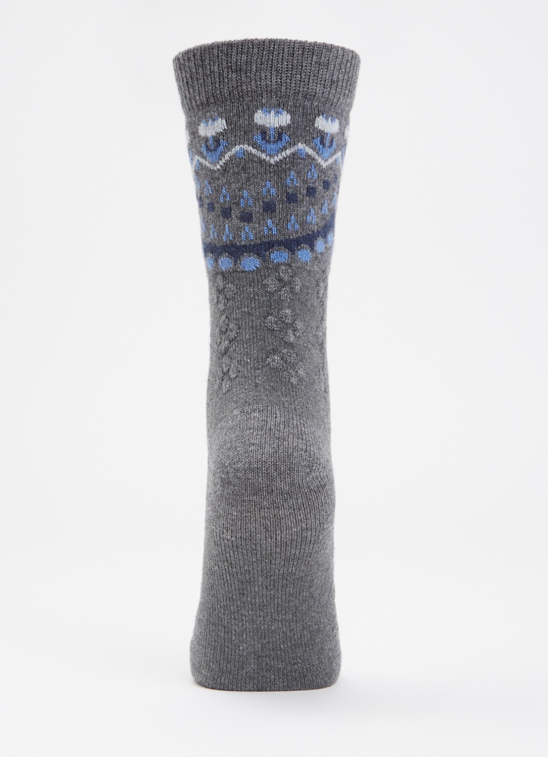 Falke Cosy Wool Special Edition sokken in kasjmierblend - voorkant 2 grijs