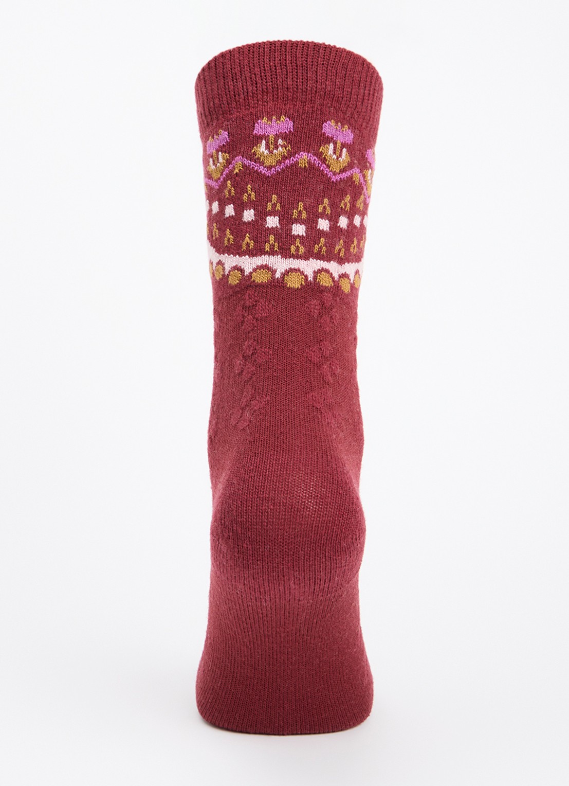Falke Cosy Wool Special Edition sokken in kasjmierblend - voorkant 3 rood