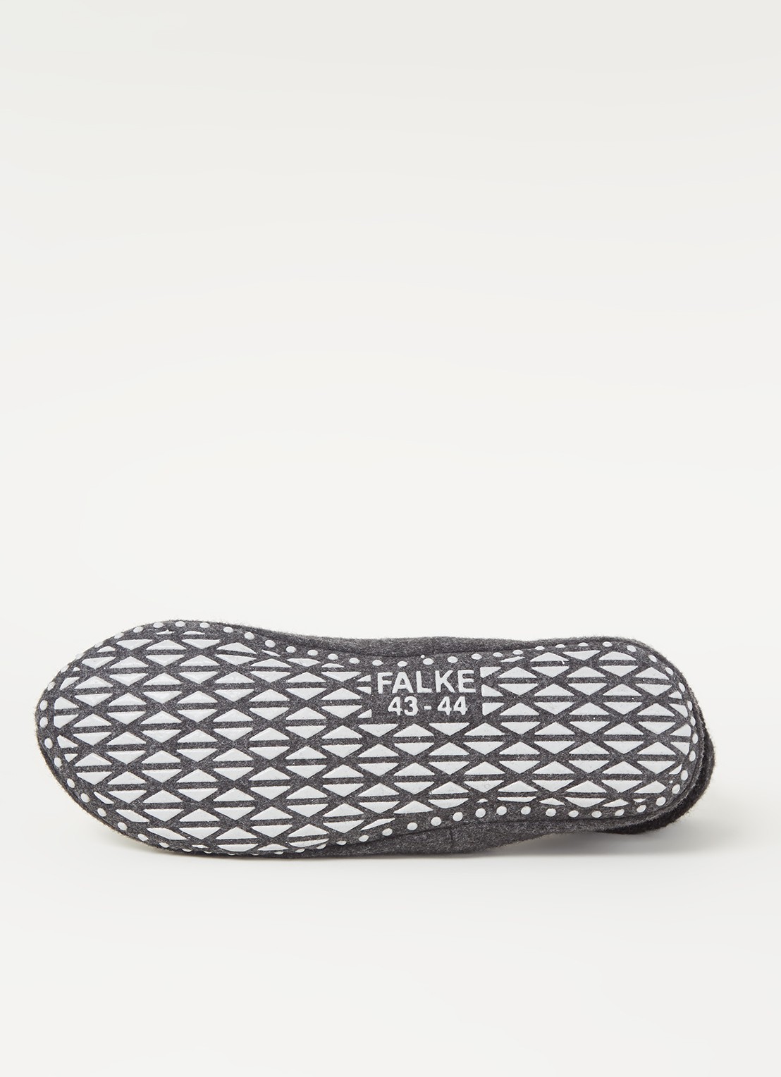 Falke Cosyshoe pantoffel in wolblend met anti-slip - detail 5 antraciet