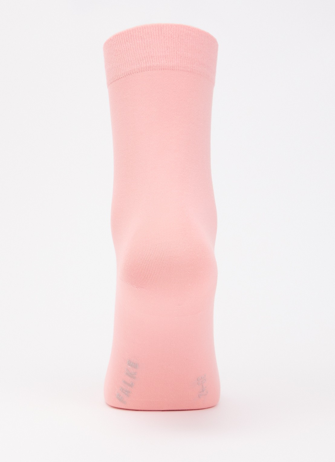 Falke Cotton Touch sokken in katoenblend - voorkant 2 zalmroze
