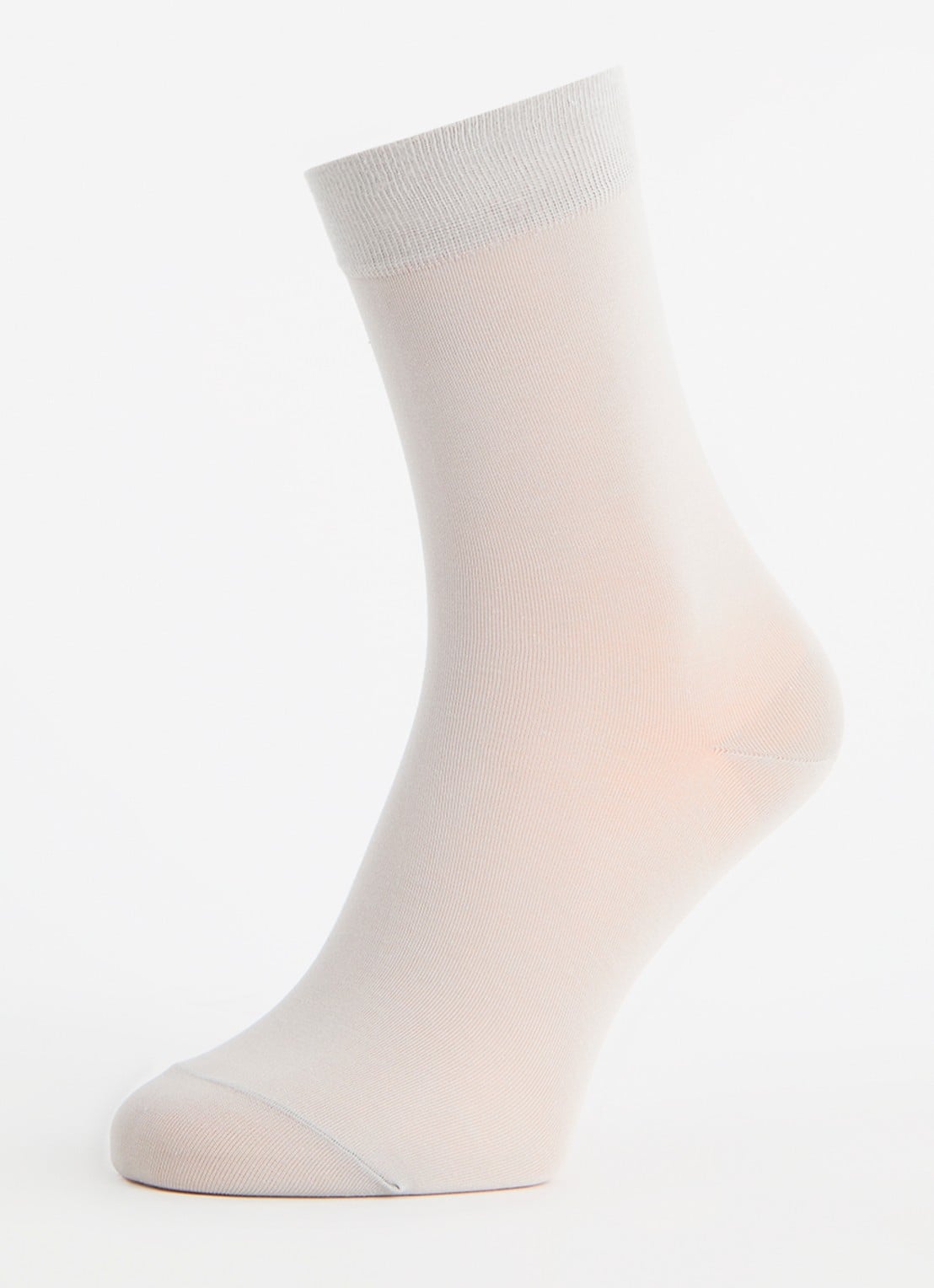 Falke Cotton Touch sokken in katoenblend - detail zilver