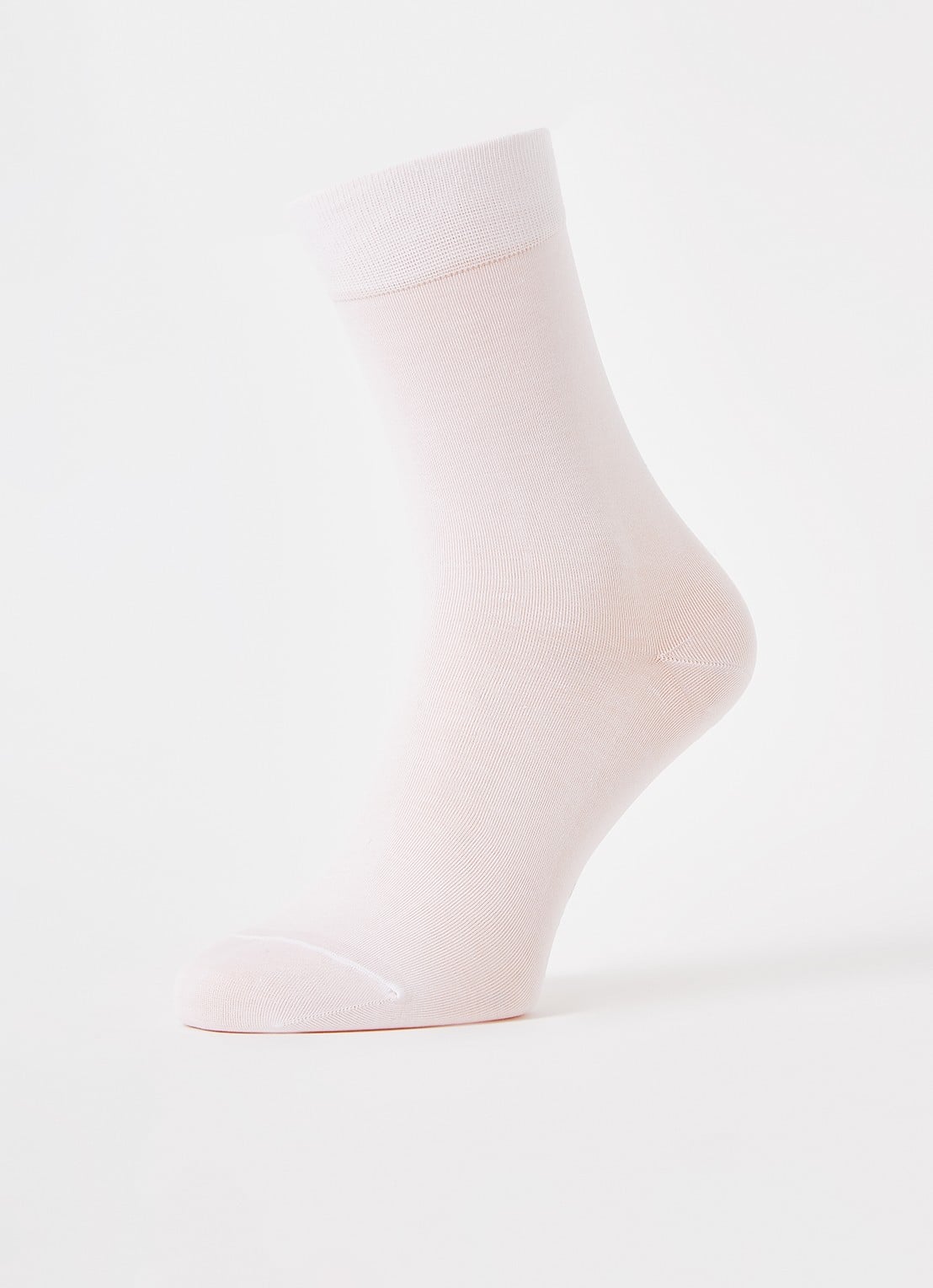 Falke Cotton Touch sokken in katoenblend - detail wit