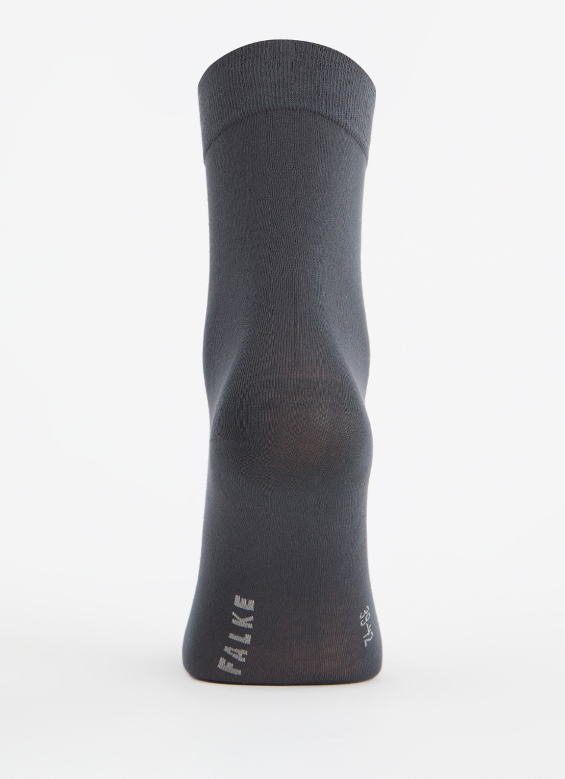 Falke Cotton Touch sokken in katoenblend - voorkant 3 middengrijs