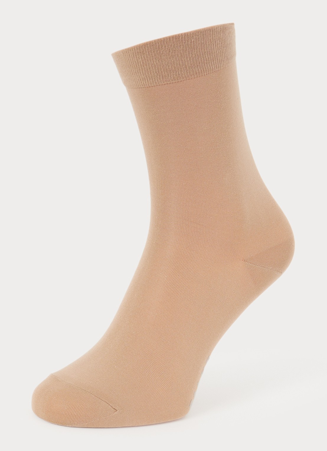 Falke Cotton Touch sokken in katoenblend - detail camel