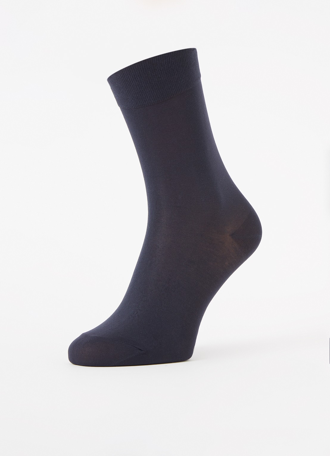 Falke Cotton Touch sokken in katoenblend - detail donkerblauw